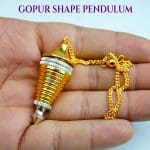 Golden Color Gopur Shape Pendulum