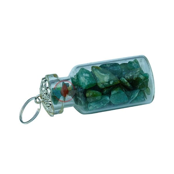 Green Aventurine Chip Stone Bottle Pendant