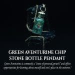 Green Aventurine Chip Stone Bottle Pendant