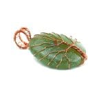 Green Aventurine Oval Shaped Tree Of Life Pendant