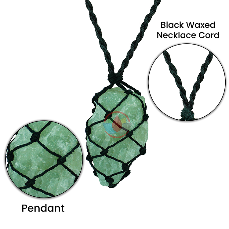 6/12 Pcs Crystal Cage Necklace Holder Necklace Cord Empty Stone