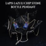 Lapis Lazuli Chip Stone Bottle Pendant