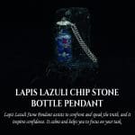 Lapis Lazuli Chip Stone Bottle Pendant