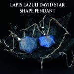 Lapis Lazuli David Star Shape Pendant