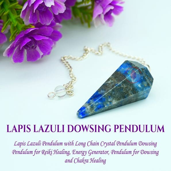 Lapis Lazuli Crystal Dowsing Pendulum