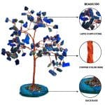 Lapis Tree 100 Beads Chips Stone Slice Base