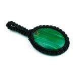 Malachite Macrame Pendant