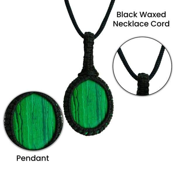 Malachite Macrame Pendant