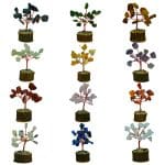 Natural Chips Stone Small Tree Set of 12