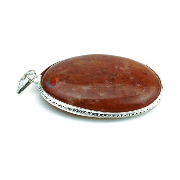 Red Aventurine Oval Shape Pendant