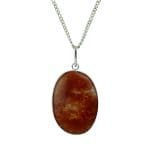 Red Aventurine Oval Shape Pendant