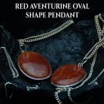 Red Aventurine Oval Shape Pendant