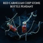 Red Carnelian Chip Stone Bottle Pendant