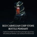 Red Carnelian Chip Stone Bottle Pendant