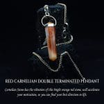 Red Carnelian Double Terminated Pendant