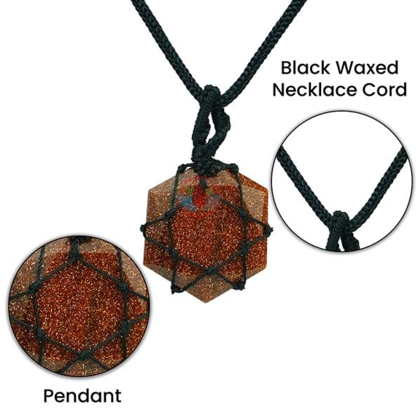 Red Goldstone Thread Cage Wrapped Pendant