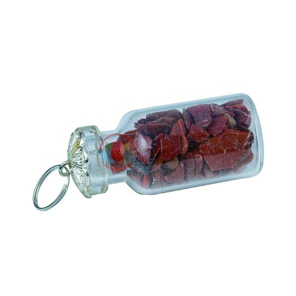 Red Jasper Chip Stone Bottle Pendant