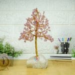 Rose Quartz Tree 200 Beads With Stone Base