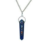 Sodalite 7 Chakra Pencil Pendant