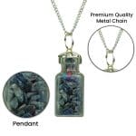 Sodalite Chip Stone Bottle Pendant