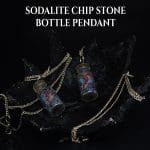 Sodalite Chip Stone Bottle Pendant