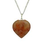 Sunstone Heart Shape Pendant