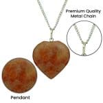 Sunstone Heart Shape Pendant