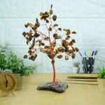 Tiger Eye Tree 100 Beads Chips Stone Slice Base