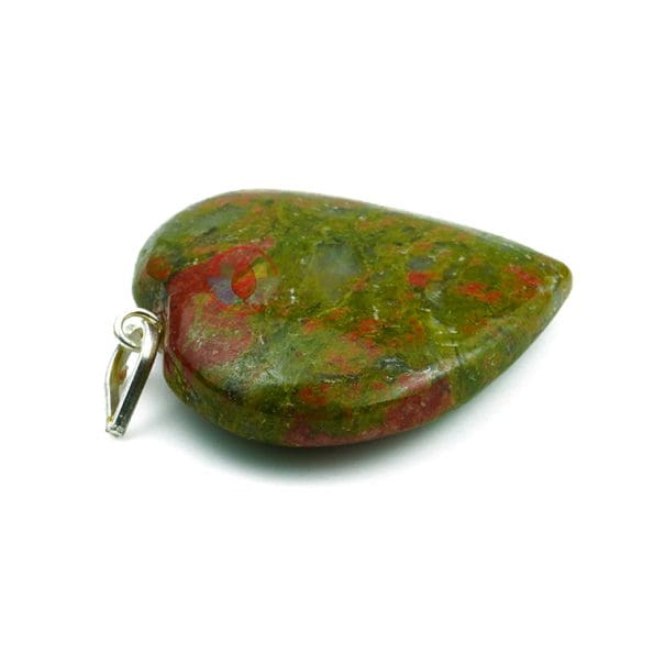 Unakite Heart Shape Pendant