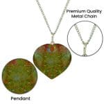 Unakite Heart Shape Pendant