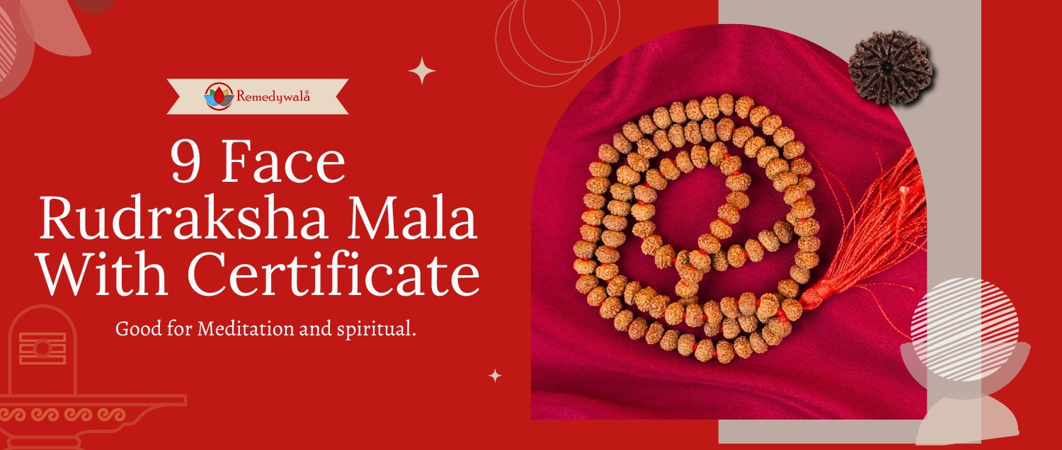 9 Mukhi Rudraksha Mala