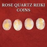 Rose Quartz Coin with Usui Reiki Symbols