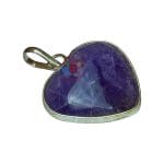 Amethyst heart Shape Small Pendant