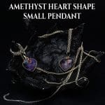 Amethyst heart Shape Small Pendant