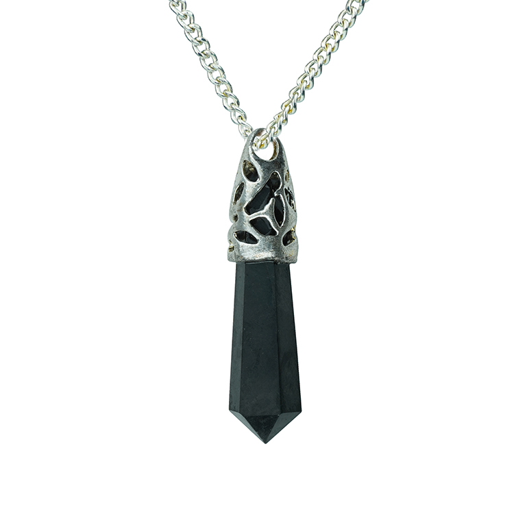 Black Tourmaline and Quartz Necklace | Made In Earth US