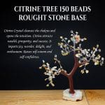 Citrine Tree 150 Beads Rough Stone Base