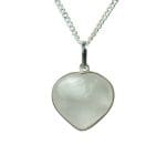 Clear Quartz Heart Shape Small Pendant