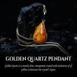 Golden Quartz Pendant