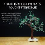 Green Jade Tree 150 Beads Rough Stone Base