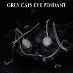 Grey Cats Eye Pendant