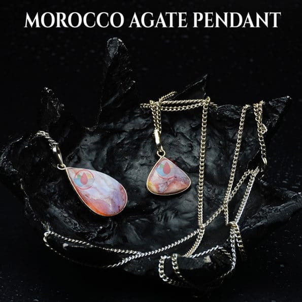 Morocco Agate Pendant