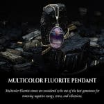 Multicolor Fluorite Pendant