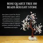 Rose Quartz Tree 150 Beads Rought Stone Base