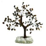 Tiger Eye Tree 150 Beads Rough Stone Base