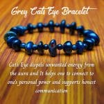 Grey Cats Eye 4mm bati