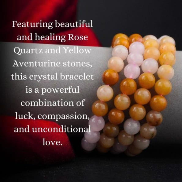 Rose Quartz & Yellow Aventurine Bracelet