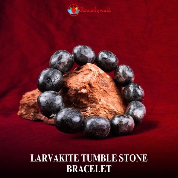 Larvakite Tumble Stone Bracelet