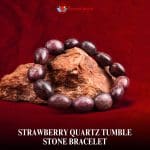 Strawberry Quartz Tumble Stone Bracelet