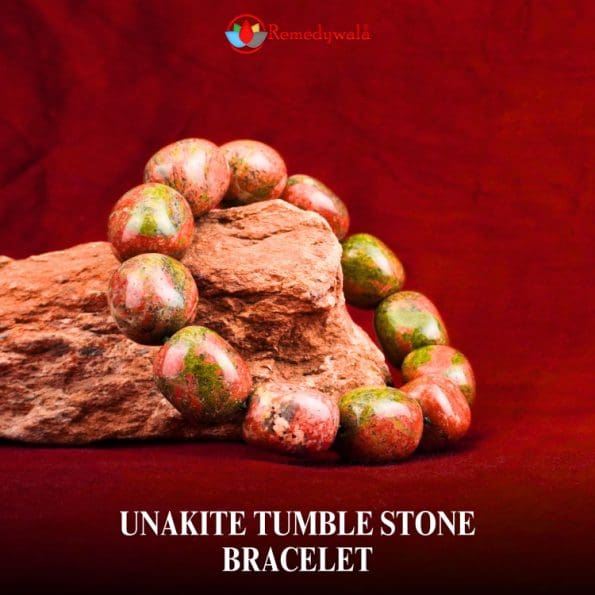 Unakite Tumble Stone Bracelet - Remedywala