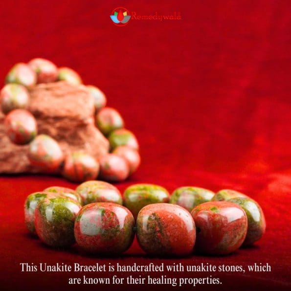 Unakite Tumble Stone Bracelet - Remedywala